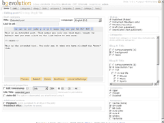 Editing a post (Legacy style)