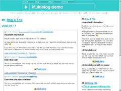 Multiple blogs on same page