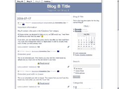 Standard blog skin