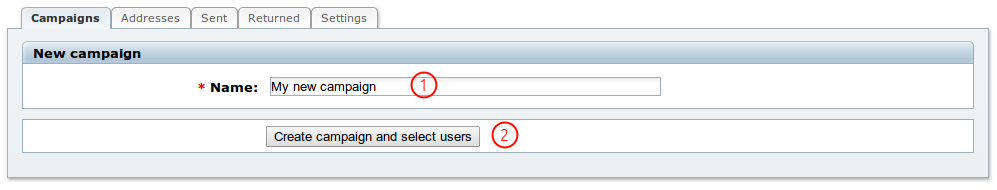 Creating an email campaign