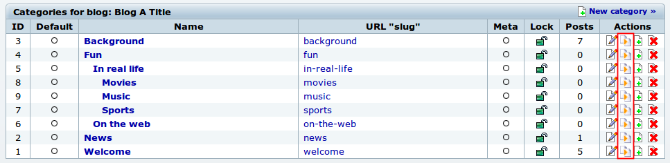 Move a Category