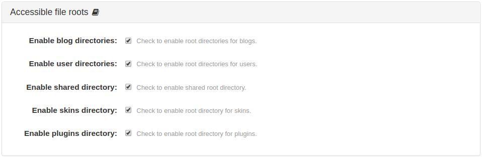 Accessible File Roots