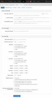 User Settings Tab