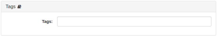 User Tags Panel