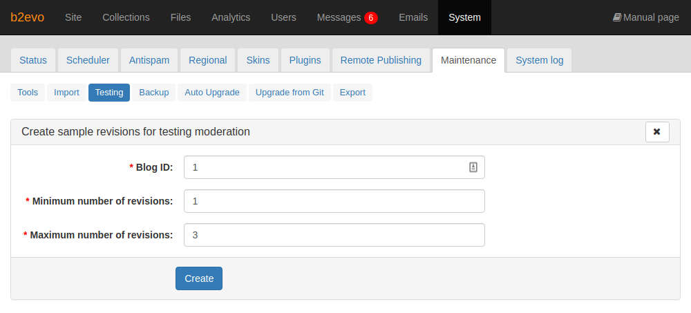 Create Sample Post Revisions Tool