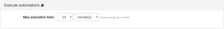 Execute automations