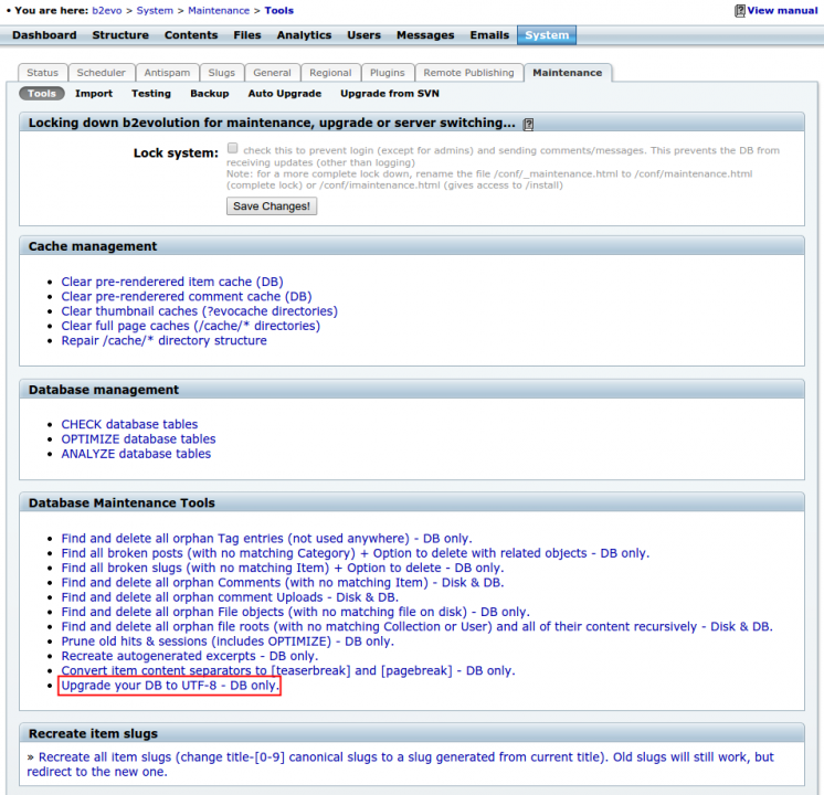 Upgrading your database to UTF-8
