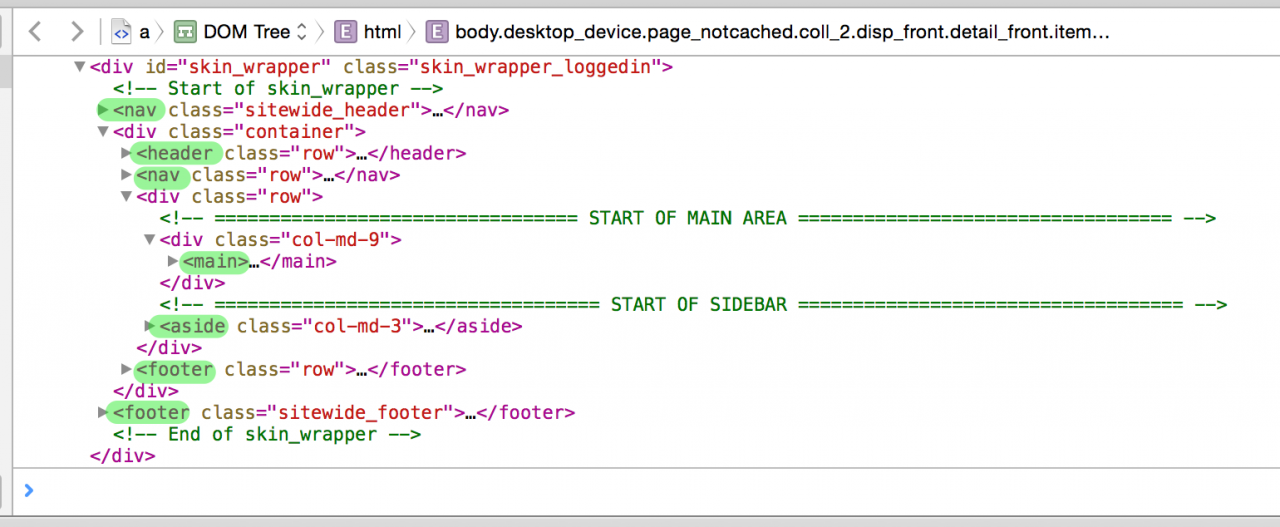 Using HTML 5 tags