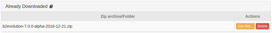 Already Downloaded Panel