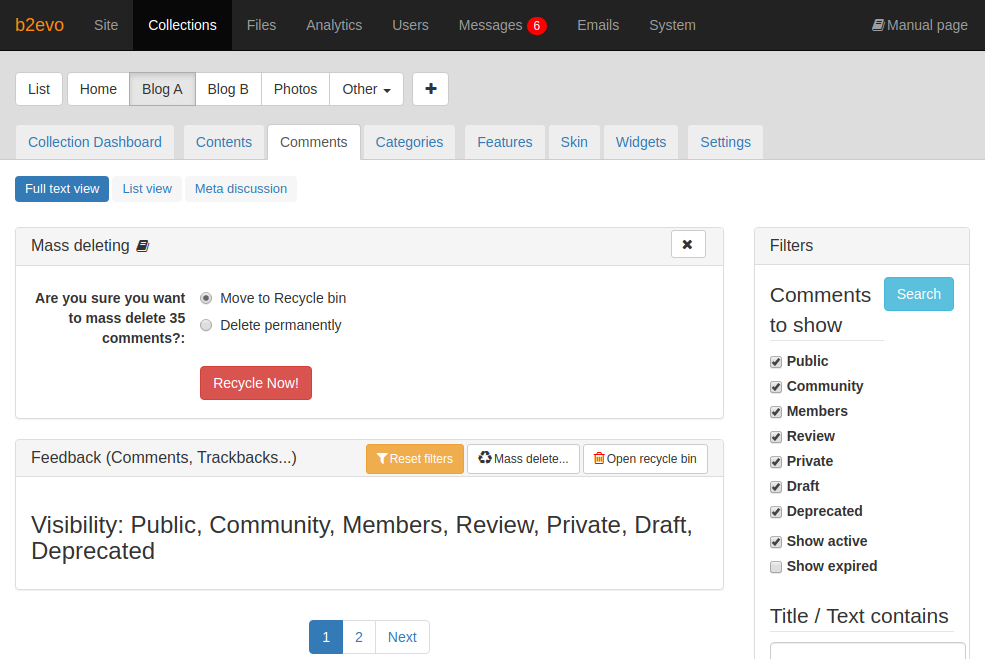 Comment Mass Deletion