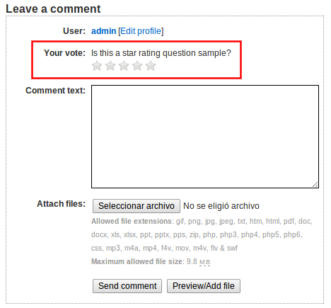 Voting options