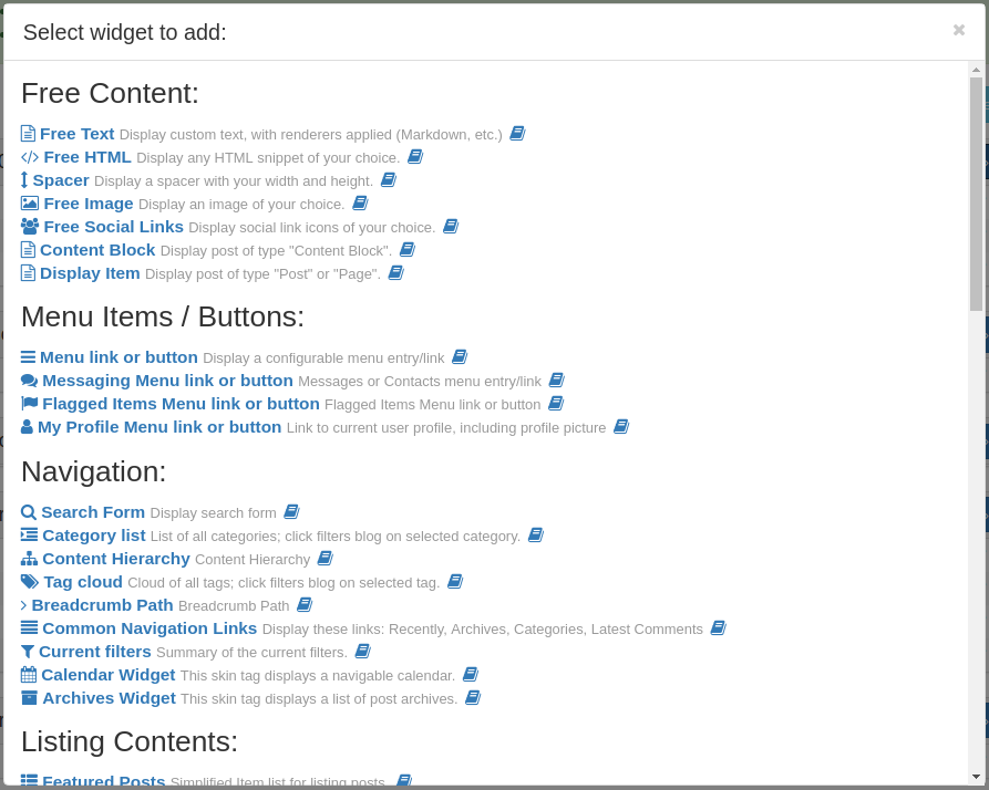 Widget List