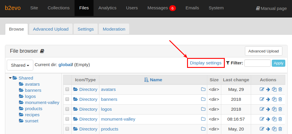 Display Settings