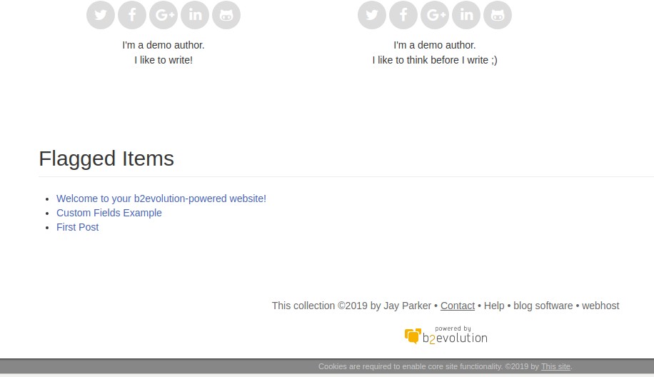 Flagged Item List Widget