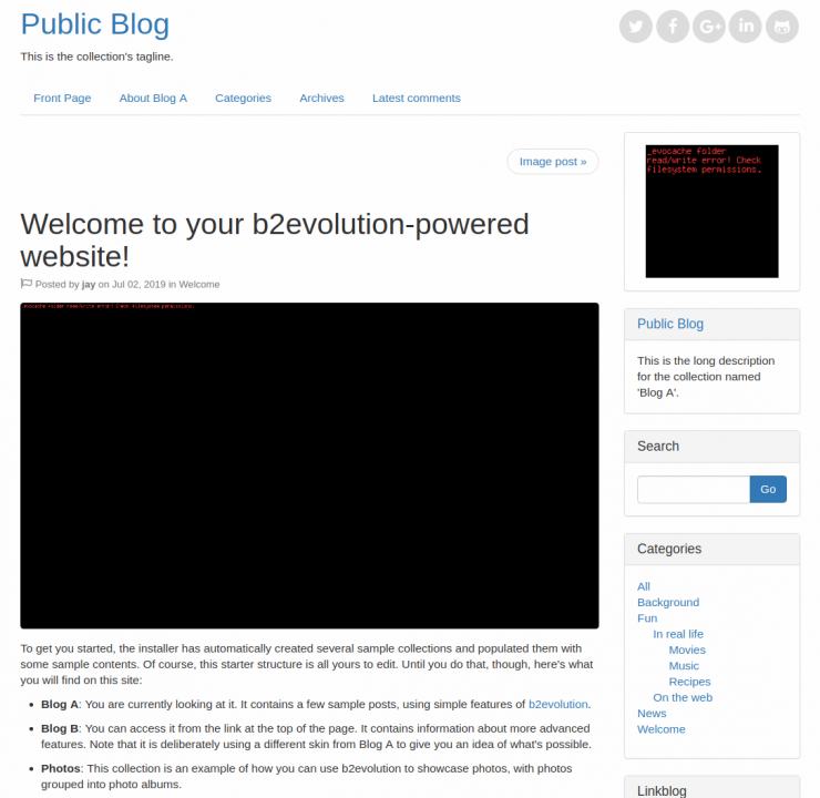 Media File & evocache Permission Errors