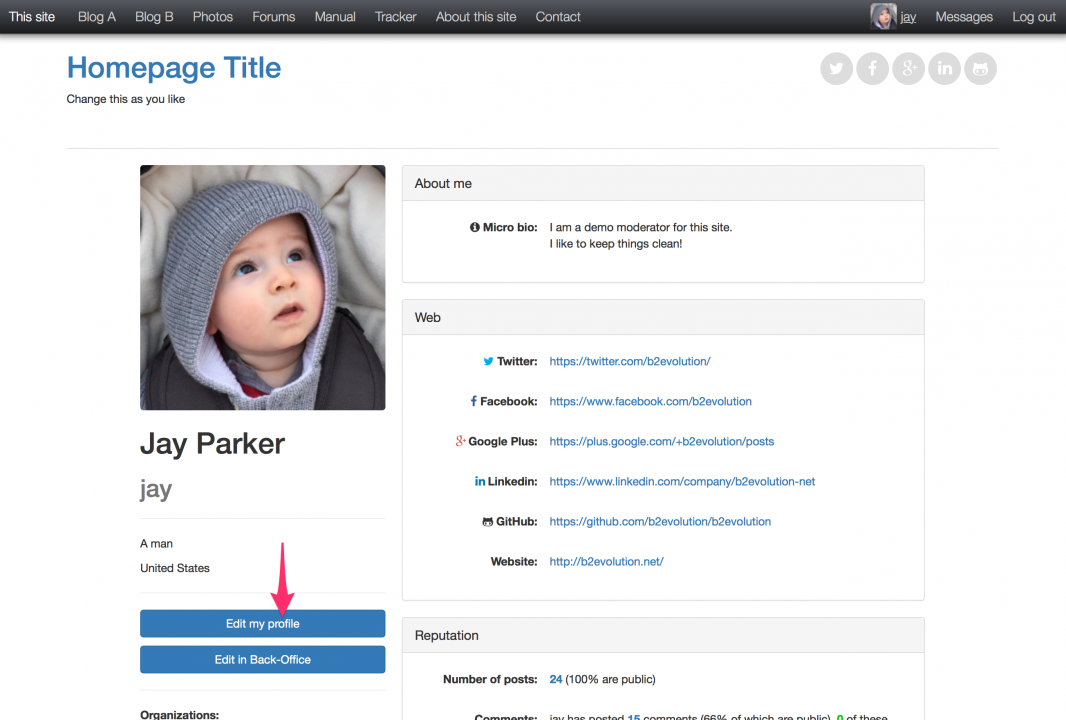 How to View &amp; Edit your User Profile