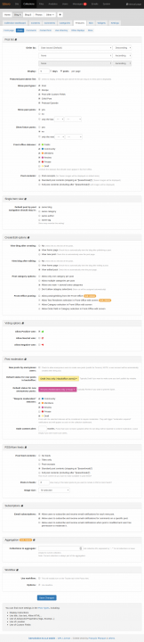 Post Features Tab