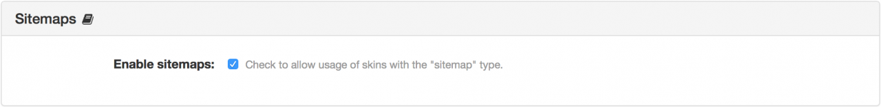 Sitemaps Panel