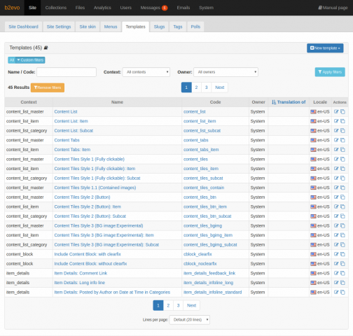 Collections - b2evolution CMS User Manual