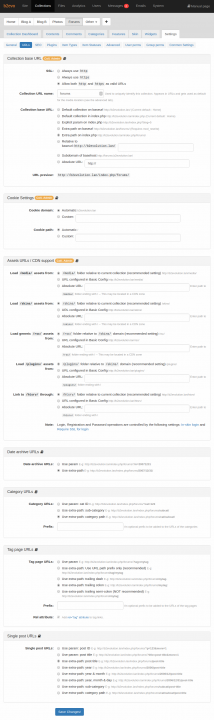 URL Settings