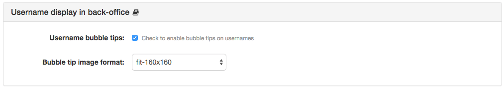 Username Display Settings