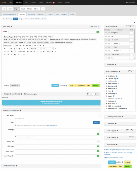 Front &amp; Back-Office Edit Screens