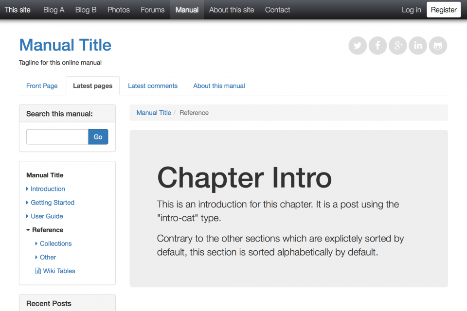 B2evolution blog social cms a complete engine for your website 