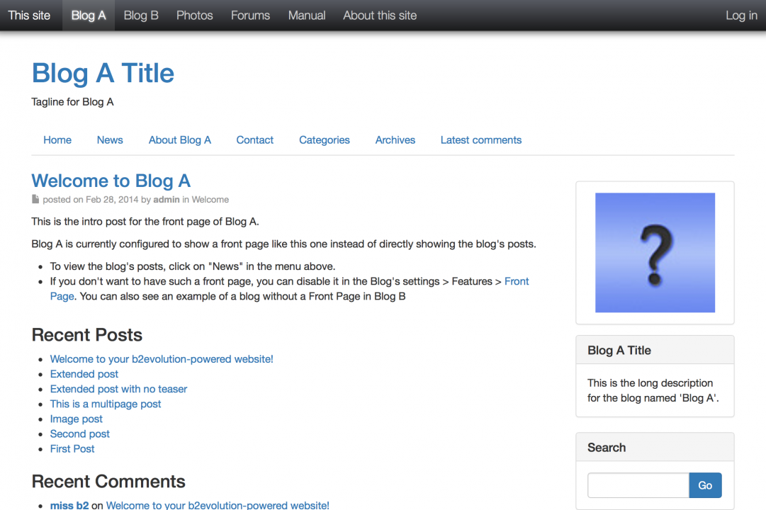 Blog example